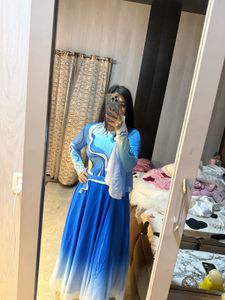 Blue Ombre Ethnic Gown🦋🎀