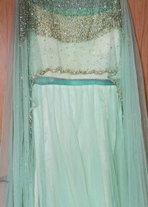 Elegant Mint Green Lehenga Choli