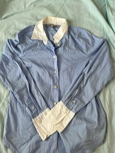 H&amp;M Classic Blue &amp; White Button-Up Shirt