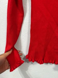 Off-shoulder sweater top