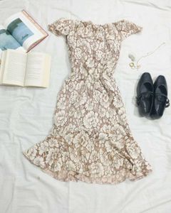 Lace Off-Shoulder Dress