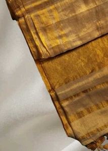 Elegant Golden Multissue Saree