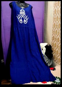 Women's Royal Blue Maxi Dress