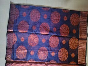 New Navy blue cotton saree
