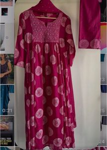 new and unused  Pink Kurta Set with Dupatta
