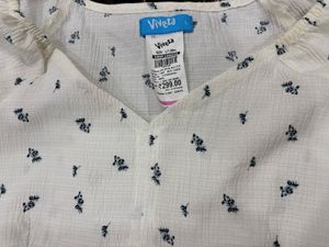 Chic White Peplum Top