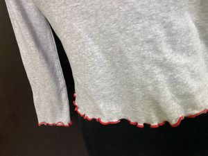 Tommy Hilfiger Ribbed Long Sleeve Crop Top