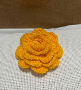 Handmade Crochet Flower Hair Clip