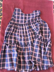 Blue Plaid Tiered Dress