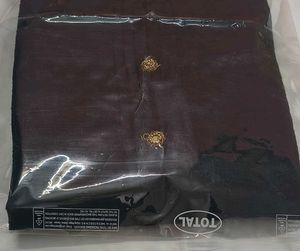 Elegant Black Kurta with Golden Buttons