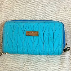 Teal blue wallet