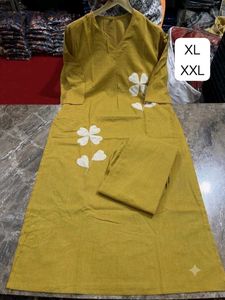 Teal Kurta Set with Clover Print. M,L,xl,xxl 850