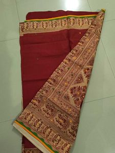 Traditional Gujarati Applique and threadwork Saree