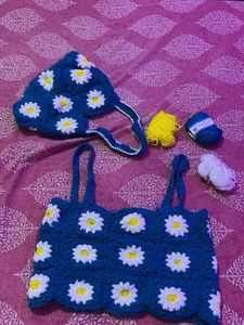 Crochet Daisy Crop Top
