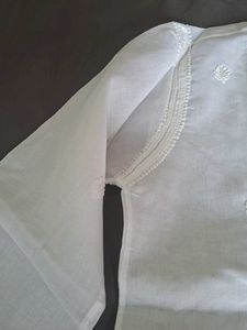 Elegant White Chikankari Kurta