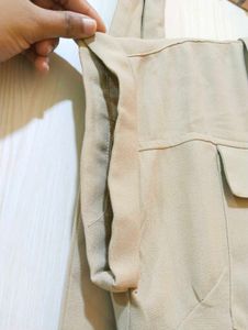 Beige Shirt Dress