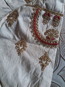 Embroidered Silk Blouse