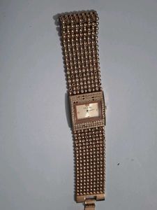 Trendiest  Rose  Gold Beaded Bracelet Watch
