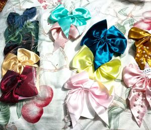 Assorted Satin Bow Hair Clips