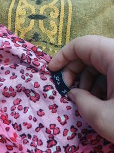 Pink Leopard Print Button-Up Dress