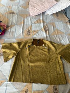 Stylish Mustard crop top