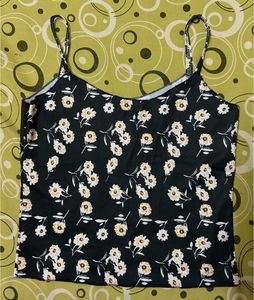 Cute Floral Print Cami Top