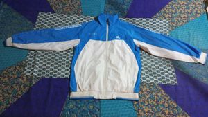 Adidas Sport Jacket Blue White 2 time used