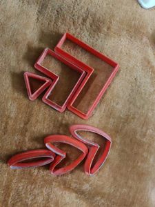 Set of Red Clay Cutters