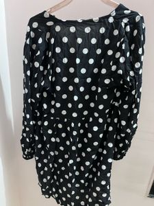 Black Polka Dot Short Dress