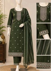 New Elegant Embroidered Kurta Set with Dupatta