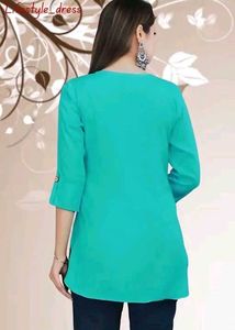 Stylish Teal Kurta for Women -M