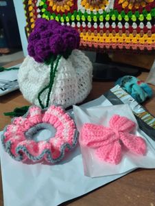 Crochet Srunchies Or Bow