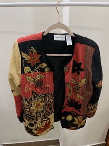 Embroidered Patchwork Floral  Motifs Blazer