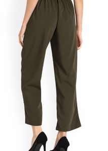 Olive Green Wide Leg Pants