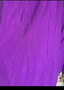 Elegant Purple Embroidered anarkali Set