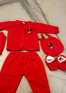 Red Baby Outfit Set