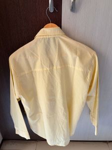 Yellow Striped Collared Shirt