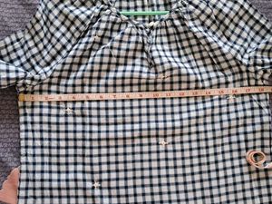 Checkered Long Sleeve Top