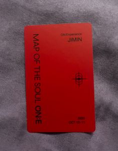 Bts Jimin official photocard