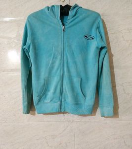 Blue Zip-Up Hoodie