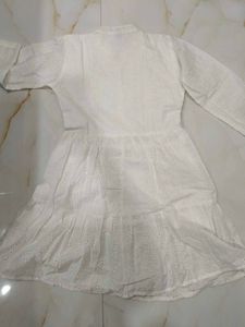 Elegant White Chikankari dress