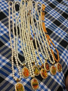pearl Mala with locket