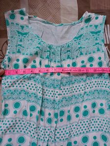 Boho Print Sleeveless Kurta