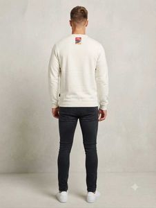 Men's Cream Crewneck Sweatshirt