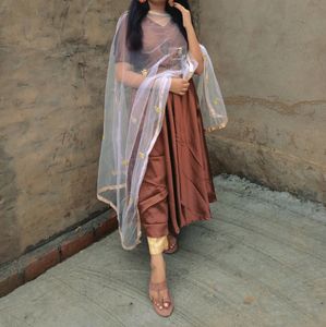 Brown Anarkali For Women