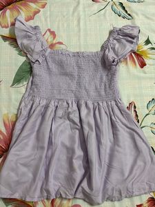 Chic Lavender Ruched Babydoll Top