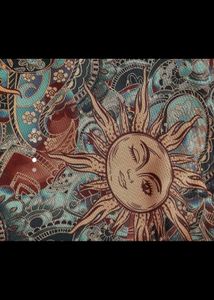 Savana Boho Sun Print Strapless Top