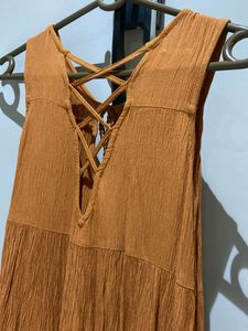 Flowy Tiered Orange Summer Dress