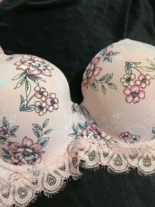 Floral Print Padded Bra