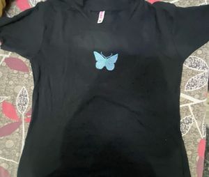 Black Butterfly T-Shirt